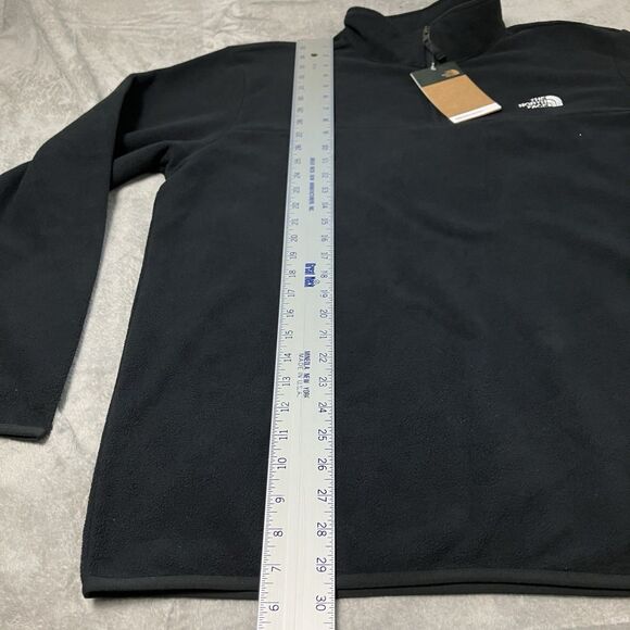 The North Face Sweater Mens XL Black TNF Anchor 1/4 Zipper Pullover Outdoor NWT - Picture 3 of 11